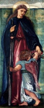 Santa Dorotea prerrafaelita Sir Edward Burne Jones Pinturas al óleo